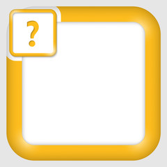 vector text box for any text with question mark
