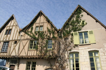 Fototapeta na wymiar Half-timbered houses