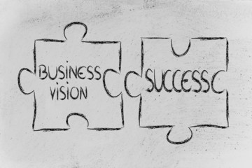 business vision & success,jigsaw puzzle design