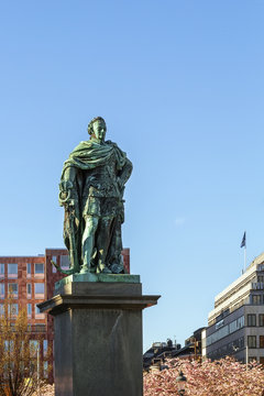 Statue Of Charles XIII (Karl XIII) In Stockholm, Sweden