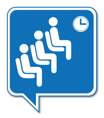 Fototapeta premium Logo salle d'attente.