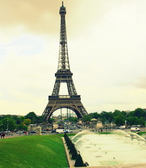 De la Tour Eiffel au Trocadéro,style rétro
