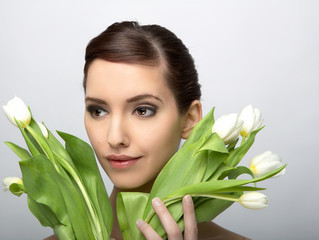 Naklejka premium beauty face