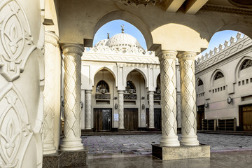 Fototapeta na wymiar The courtyard of a mosque in Hurghada, Egypt