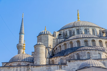 Fototapeta na wymiar Blue mosque dome, Istanbul