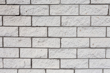 White grunge brick wall background