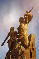 Obraz premium monument de la Renaissance Africaine (Dakar)