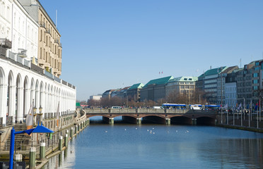 Naklejka premium Alsterarkaden - Hamburg