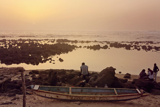 paysage de la pointe des  Almadies (Dakar)