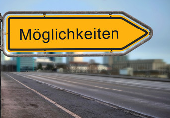 Strassenschild 14 - M&ouml;glichkeiten