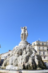 Fototapeta na wymiar Fontanna Trzech Gracji, Montpellier