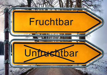 Strassenschild 4 - Fruchtbar