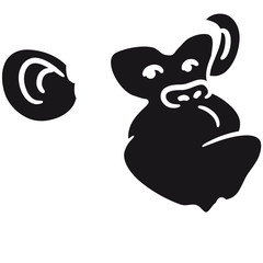 Cool Affen Kopf Design