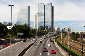 Fototapeta na wymiar Marginalne Pinheiros, Sao Paulo