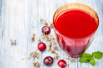 Fresh juice of sweet cherries