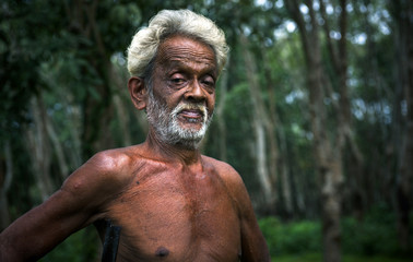 Fototapeta na wymiar Mature Sri Lankan Man