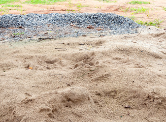 Sand and stone