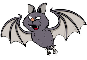 Vector illustration of Cartoon bat