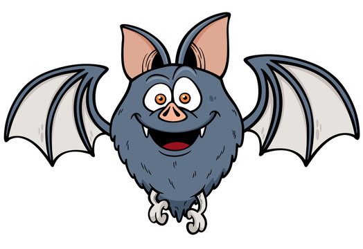 Vector illustration of Cartoon bat