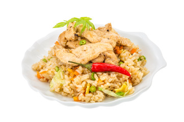 Fried rice with chicken