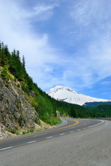 Naklejka premium the automobile route in mountains