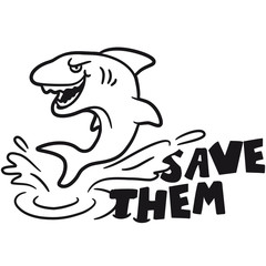 Save Them Sharks Hai Logo