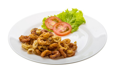 Fried squid rings