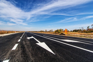 Fototapeta premium Asphalt road