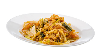 Fried noodles with shrimps