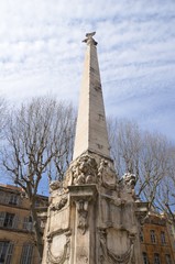Fototapeta premium Fontaine, place des prêcheurs, Aix en Provence 