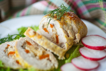 chicken roll meat
