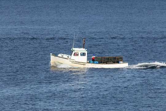 Maine lobster boat