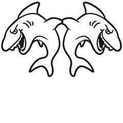 2 Tanzende Party Haie Team