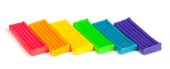 Children bright plasticine