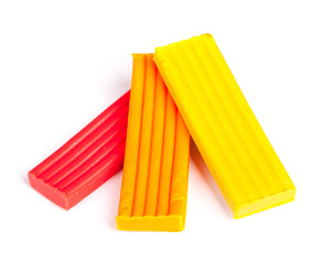 Children bright plasticine