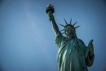 new york city view detail miss liberty 