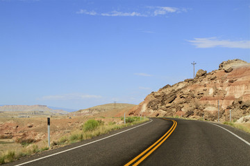 route vers Bryce Canyon, Utah