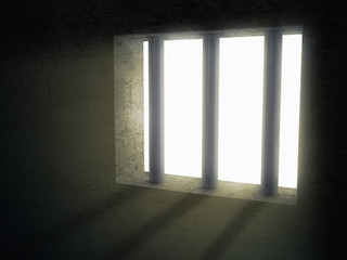 light of jail indoor freedom concept