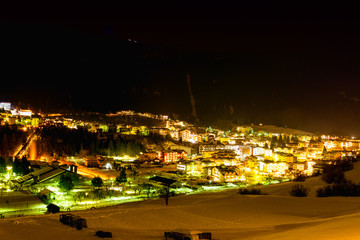 Andalo by night, Trentino, Italy