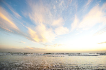 Sunset on the beach