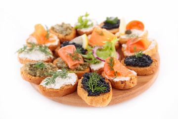 buffet food, canape