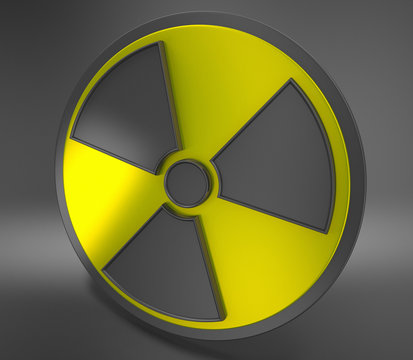 3d radiation icon