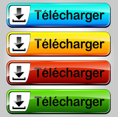 Vector download french buttons