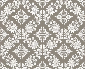 Tafelkleed Floral damask seamless wallpaper © malkani