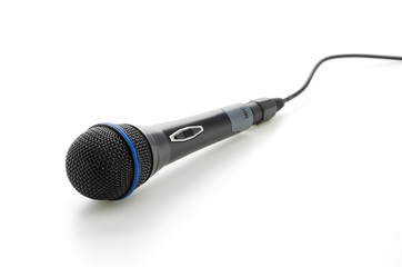 Microphone isolated on white