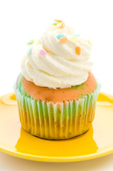 Cupcakes isolated on white background