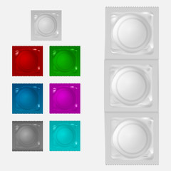Illustration of condoms