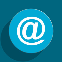 Obraz premium email blue flat web icon