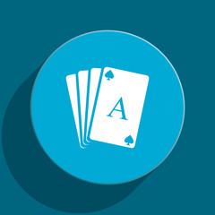 card blue flat web icon