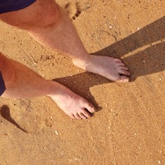 Füße im Sand
